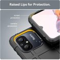 thumbnail image 5 of for Xiaomi Redmi 12C Case, Heavy Duty Shockproof Slim Protection Phone Case Support Wireless Charging Cover for Xiaomi Redmi 12C HD Black, 5 of 8