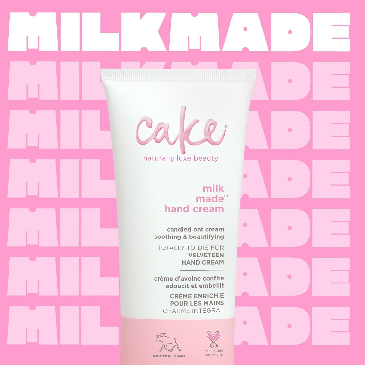 Cake Beauty Milk Made Crème Enrichie Pour Les Mains 60 mL