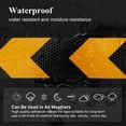 thumbnail image 4 of 10cm x 5cm Reflective Tape Waterproof Reflective Tape Warning Tape Sticker Safety Tape Visible Warning Tape for Vehicles Trailers Boats Trucks Black and Yellow, 4 of 5