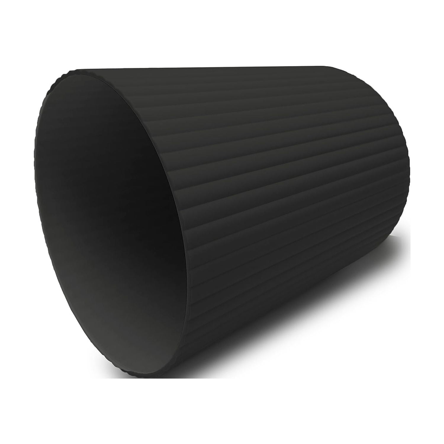 Mainstays Ribbed Plastic Trash Can, 1.64 Gallon, Black