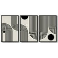thumbnail image 6 of Drsoum Black Minimalism Abstract Boho Wall Art 16x24in3pcs Black Framed Bohemian Decor Ready To Hang, 6 of 6