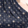 thumbnail image 3 of Dark Blue Sun Moon Rocket Pattern Blanket,Comfortable Soft Lamb Wool Throw Blanket,All Season,Warm Lightweight Blankets for Sofa Bed Couch Living Room Chair,50"x60", 3 of 4