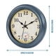 thumbnail image 4 of Reloj de pared Horizent, 20 cm, resistente al agua con termómetro, color azul, 4 of 6