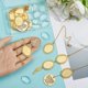 thumbnail image 3 of 9 juegos de 3 estilos de dijes para birretes de graduación dorados de 2025 años, dije conmemorativo con borla para birrete, foto, vestido, ceremonia, cadena colgante con cabujón de cristal decorativo., 3 of 6