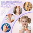 thumbnail image 4 of Nicella Bracelet Making Kit for Girls, 1200+Pcs Rubber Bands Bracelet Kit with 2 Unicorn Weaving Loom Tool, Art and Craft Kit Toy, Birthday Gift for Girls Kids 6–12 (Purple), 4 of 10