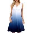thumbnail image 1 of Icvfdpl Robes pour Femmes Invitées de Mariage, Boho Ample Col en V Sans Manches Maillot de Bain Mode Floral Robe d'Été pour Femmes,TTG, 1 of 7
