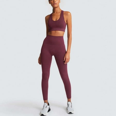 

Knitted Fitness Yoga Wear Bra Set Sports Gym Activewear Women s Workout Seamless Scrunch Clothing Sets
