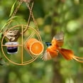 thumbnail image 6 of Oriole Bird Feeder, 17 inch Hanging Metal Bird Feeder,Detached Bowl Design,Orange Fruit Feeder,Great for Garden,Outdoor,Gift, 6 of 7