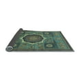 thumbnail image 2 of Ahgly Company Indoor Round Oriental Light Blue Modern Area Rugs, 8' Round, 2 of 4
