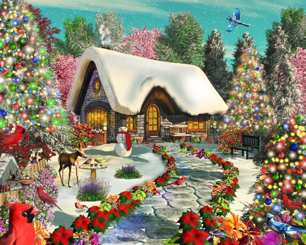 Vermont Christmas Company Rejoice in Christmas Jigsaw Puzzle 1000 Piece 