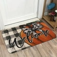 thumbnail image 4 of HomeKingdee Fall Door Mat Indoor Entrance Soft Welcome Mats for Front Door Ultra Thin Pumpkin Doormat Washable Entryway Rugs Non Slip Runner Rugs, 4 of 7