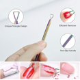 thumbnail image 4 of Empujador de cutículas, cortadora de cutículas, cortadora profesional de cutículas de acero inoxidable, cortadora de cutículas, herramientas duraderas de manicura, compatibles con F Afortunado Sencillez, 4 of 5