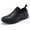 Black, variant on Men & Women's Slip-On Slip Resistant Chef Shoes – Waterproof Oil Resistant Microfiber Leather Kitchen Work Safety Footwear