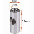 thumbnail image 4 of Paquete de 3 acopladores de soporte de guía de acoplamiento rígido de 3,17 mm, conector de motor de accesorios de cojinete de Hugo Acoplador de eje flexible, 4 of 7