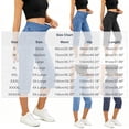 thumbnail image 3 of Guieoi Jeans for Women Plus Size 2026 Trendy Stretch-Waist Pocketed 7/8-Length Stretchy Denim Pants Trousers Clothing Blue XXXL, 3 of 7