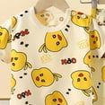 thumbnail image 3 of Faraee Boys Girls Pajamas 2-Piece Soft Cotton Short Sleeve and Pants Set Summer Toddler Sleepwear Cute Print Kids PJs (9-10 Years,Yellow), 3 of 5