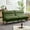 Green, variant on Jarenie Chireca 72" Futon Sofa Bed, Convertible Futon Couch with Adjustable Backrest, Modern Corduroy Futon Sleeper Sofa for Small Spaces, Living Room, Office, Green