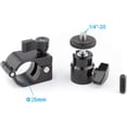 thumbnail image 4 of CAMVATE 25mm Rod Clamp with Ball Head Monitor Mount, Black Knob, 4 of 5