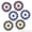 Pink, variant on Evil Eye Charm CZ Crystal 7x12mm Stud Earrings in .925 Sterling Silver