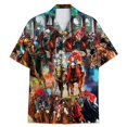 thumbnail image 3 of Camisas hawaianas con estampado 3D de animales divertidos para hombres y mujeres, camisa informal de manga corta con botones y corte relajado para playa, camiseta para hombre, 3 of 5