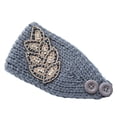 thumbnail image 1 of Sonducket Diademas de ganchillo para invierno a prueba de viento con diamantes de imitación, Protector de cabeza, diademas universales, Accesorio para el cabello Gris oscuro, 1 of 6