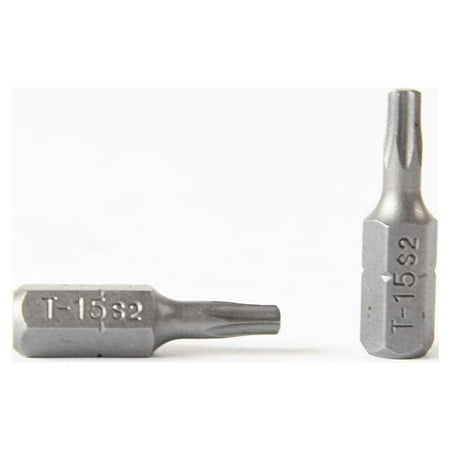 

Superior Steel BT115-50PK T15 Single End Torx Screwdriver Bits - 1 Inch Long - 50 Display Pack