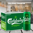 thumbnail image 4 of Carlsberg, Cerveza Pilsner Danish &ndash; Cerveza Tipo Lager Refrescante Y Equilibrada - Importada De Dinamarca -12 Pack De Latas De 500 Ml C/U, 4 of 5