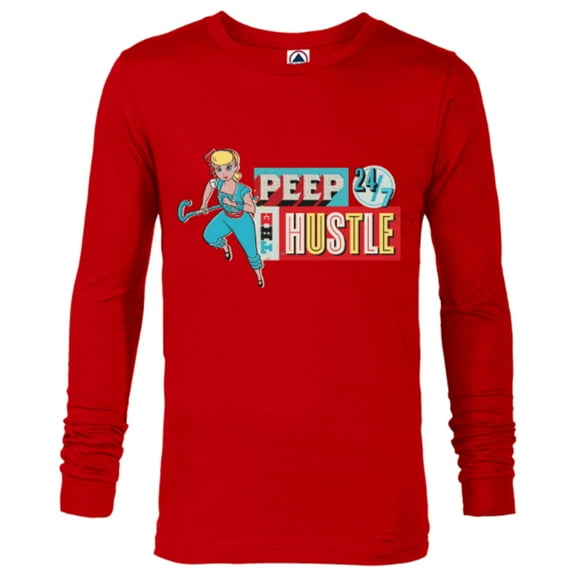 Disney and Pixar’s Toy Story Bo Peep 24/7 Hustle - Long Sleeve T-Shirt for Men - Customized-New Red