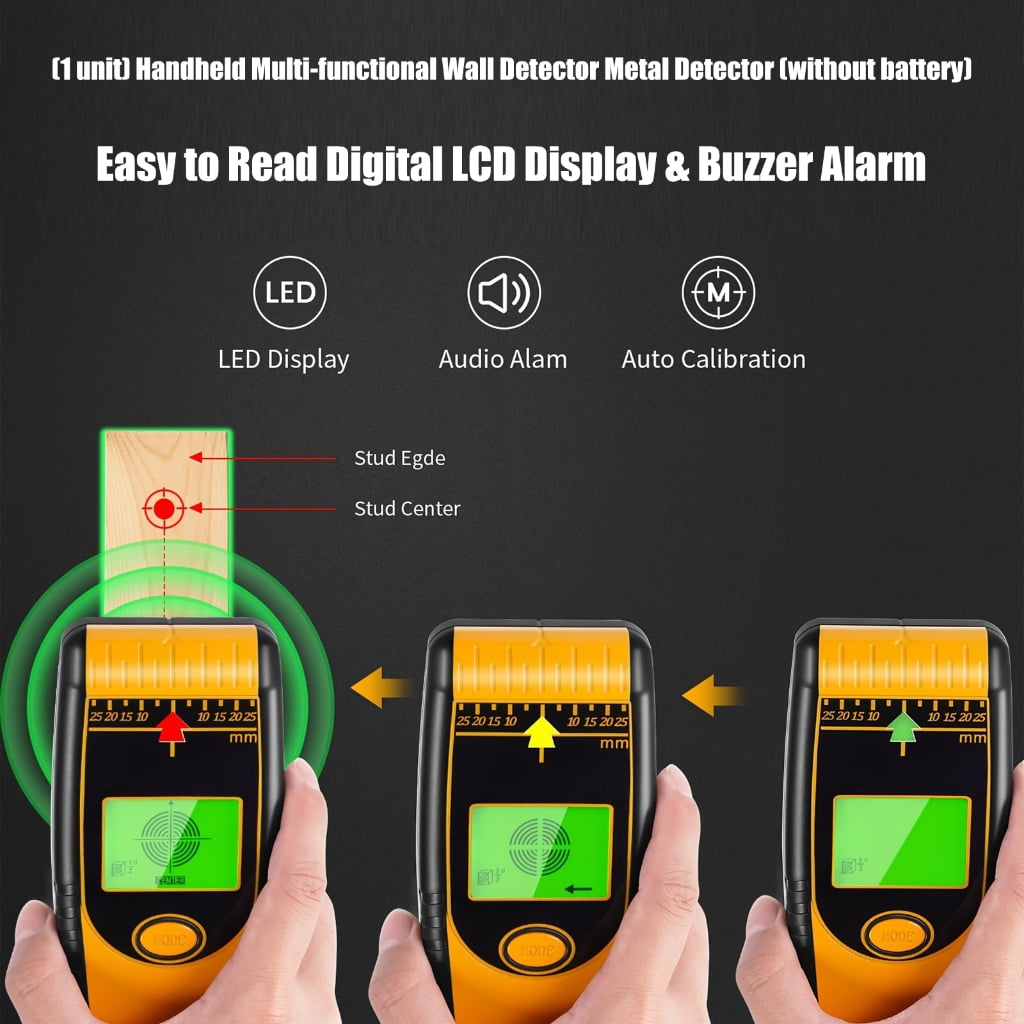 Handheld Wall Scanner Studs Finder Detectors with Low Battery and LED Indication