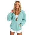 thumbnail image 6 of Ruyang Kids Zip Up Hoodie Long Sleeve Sweatshirt Solid Loose Fit Sweatshirt Jacket Trendy Windproof Coat Fall Winter Warm Outerwear, 6 of 9