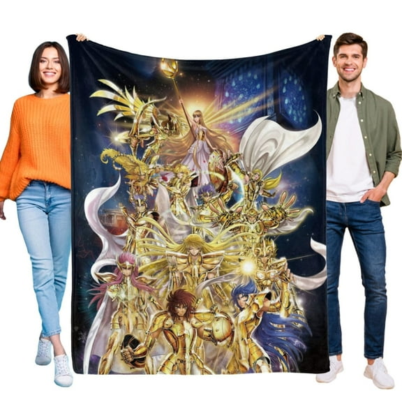 Gold Saints Blanket Sofa Bed Throw Soft Birthday Gift For Kids Cozy Lightweigh