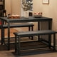 thumbnail image 1 of Yeshouse Mesa de comedor para 4, mesa de cocina con 2 bancos tapiz, cocina de madera comedor, para un pequeño espacio, apartamento, casa, cena, 1 of 8