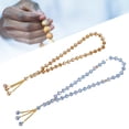 thumbnail image 3 of Rosary Beads, Diseño único de peso único duradero mini lindo cahrming musulmán rosario 33 cuentas azul color champán para regalo para decoraciónia diario, 3 of 7