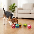 thumbnail image 4 of Vibrant Life Multicolor Emoticon Latex Dog Toys with Squeakers, Chew Level 2, 5 Count, 4 of 10