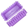 thumbnail image 3 of 2Pcs Rectangular Purple Plastic Flower Window Box Fence Planter for Garden and Outdoor Living 12.6x5.9x4.3in, 3 of 8