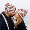 thumbnail image 5 of Susaid Watercolor Red Truck And Fir Tree Print Winter Beanie for Men Women, Lined Beanie Soft Warm Knit Hat Ski Cuffed Cap, 5 of 6