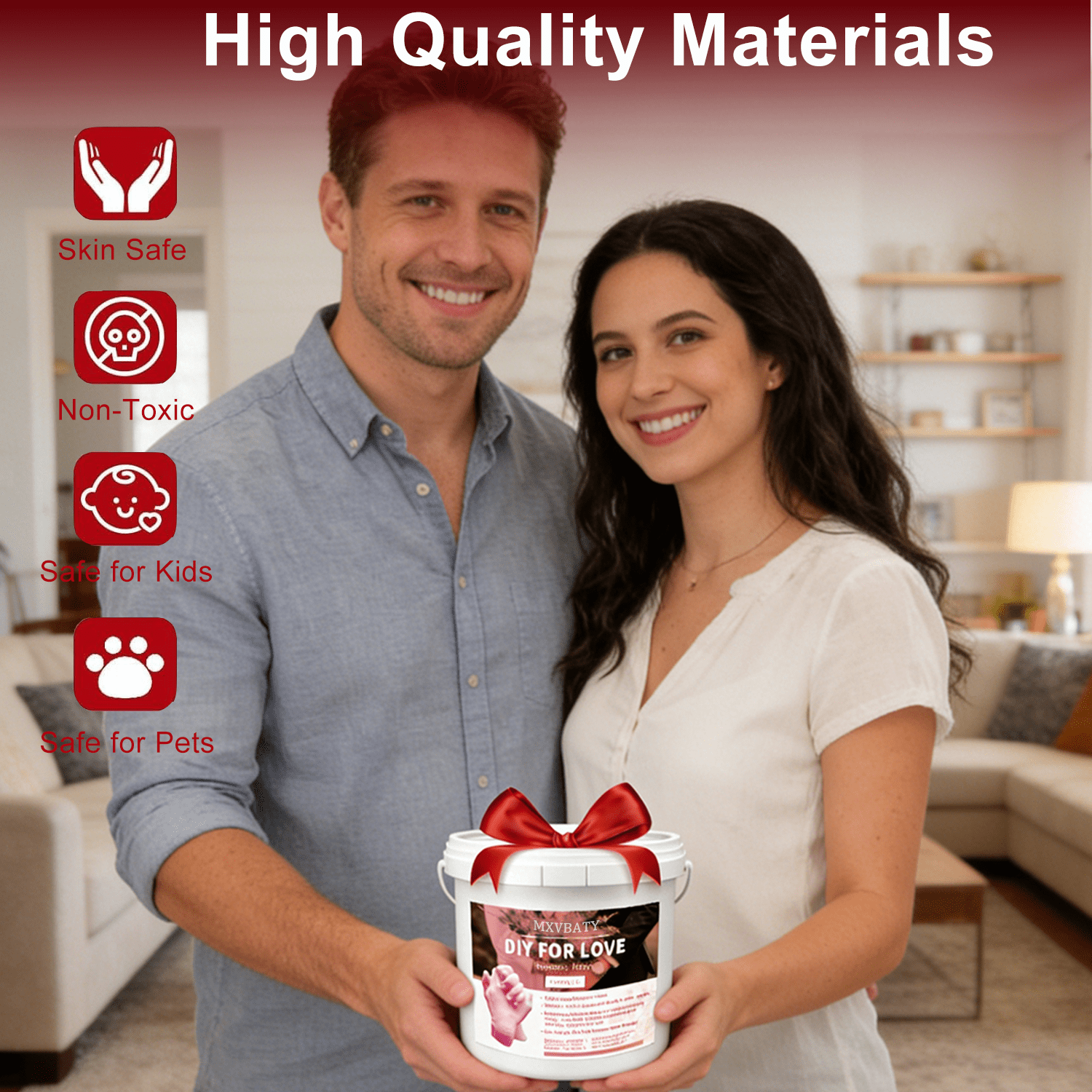 Hand Casting Kit, Couples with Practice Kit, Hand Mold Kit for Adults & Kids, Romantic Anniversary Wedding Birthday for Her or Him,Boyfriend Girlfriend Unique Gift for Valentines