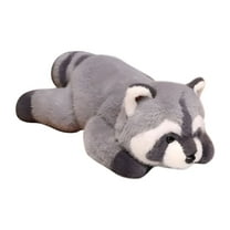 BESTSKY Soft Raccoon Stuffed Animals,11 Inch Weighted Plush Toys Cute Cuddly Body Pillow Hug Sleeping Fluffy Wild Animal Toys Bed Decor Plushie Doll Gift for Birthday Kids Girls Boys