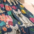 thumbnail image 3 of French Bulldog Dog and Flower Blanket,Comfortable Soft Flannel Throw Blanket,All Season,Warm Lightweight Blankets for Sofa Bed Couch Living Room Chair,30"x40"(80x100cm), 3 of 4