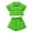 Green, variant on Vedolay Toddler Girl Short Set Girl's 2 Piece Outfits Print Cami Short Dress with Crop Top Tee,Green 2-3 Years
