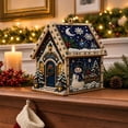 thumbnail image 4 of Christmas Pearl Diamond Art Kit, Beaded Art Crafts Set, Beginner Friendly DIY Wall Decor Supplies for Adult Holiday Indoor Home Ornament, Acrylic Frame with LED Lights, 4 of 7