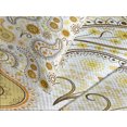 thumbnail image 4 of Ambesonne Paisley Quilted Bedspread Set 3 Pcs, Folkloric Floral Drop Forms, Queen Size, Orange Yellow White, 4 of 5