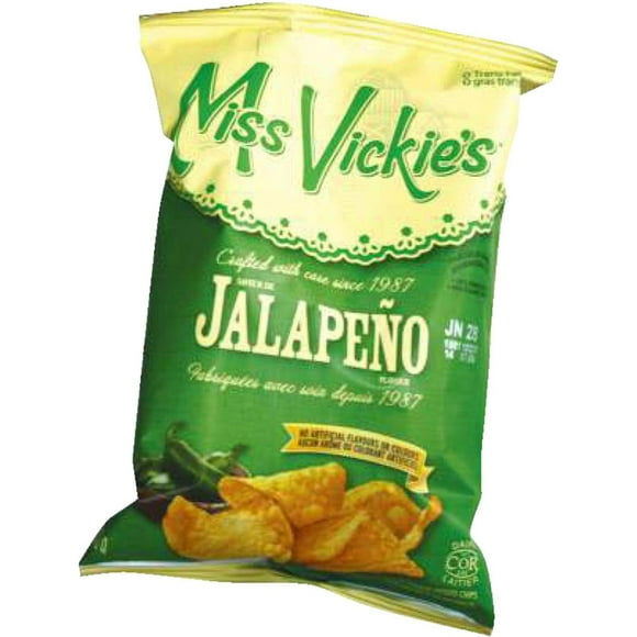 Miss Vickie's Flavored Potato Chips Jalapeno, 40 Gram Pack of 40