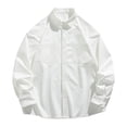 thumbnail image 6 of YODETEY Men’s Button Down Shirts Long Sleeve, Mens Everyday Casual Outdoorwear Flannel Tops,Big and Tall White,Size XL, 6 of 10