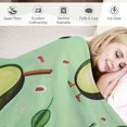 thumbnail image 3 of Nawypu Avocado Throw Blanket, Adorable Super-Soft Extra-Large Fluffy Avocado Blanket for Adults, Kids, Boys and Girls,Cute Avocado Blanket Warm and Cozy Throw for Bed, Crib or Couch, 3 of 6