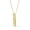 10K Yellow Gold, variant on 10K Yellow Gold Hope Believe Faith Blessed Rectangular Bar Pendant Necklace for Women, Adjustable 16–18 Inch Cable Chain with Lobster Clasp