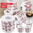 thumbnail image 1 of TIMIFIS Roll Paper Christmas Pattern Color Toilet Paper Santa Christmas Tree Printed Tissue Kitchen Gadgets, 1 of 7