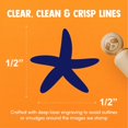 thumbnail image 4 of Starfish Solid Tropical Beach Rubber Stamp for Stamping Crafting Planners - 1/2 Inch Mini, 4 of 4