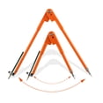 thumbnail image 4 of SagaSave Precision Pencil Compasses Carpenter Woodworking Drafting Drawing Tool Orange 40cm, 4 of 6
