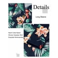thumbnail image 7 of NFTOEIULA Women Floral Print Lapel Collar Buttons Long Sleeve Bohemian Shirt, 7 of 7